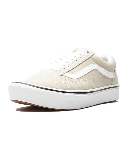 Vans White Suede Comfycush Old Skool Oatmeal Cream for men