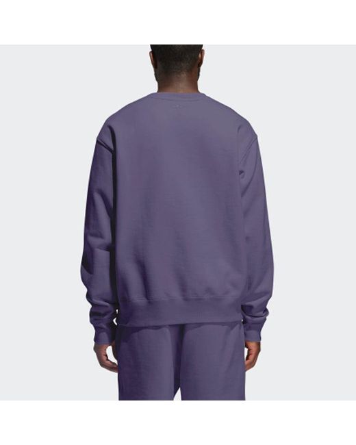 Adidas Purple X Pharrell Basics Crew Sweatshirt
