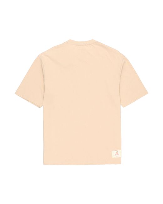 Nike Natural X Union Crossover Ss22 Solid Color Breathable Logo Round Neck Short Sleeve Asia Edition Khaki for men