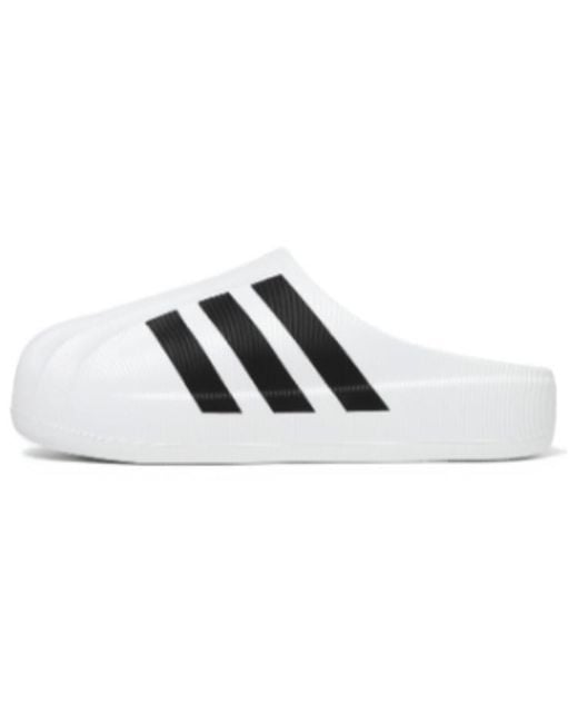 Adidas White Originals Superstar Mule for men
