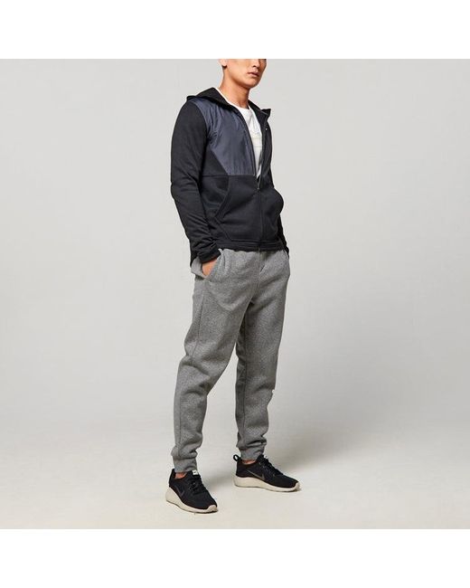 Nike Blue Splicing Hooded Stay Warm Sports Jacket for men