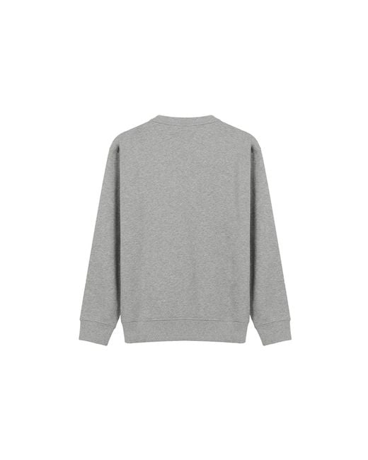 KENZO Gray (Wmns) Embroidery Logo Round-Neck Swea