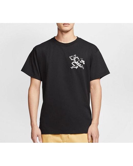 Nike Blue Sb Skateboard Funny Pattern Skateboard Short Sleeve for men