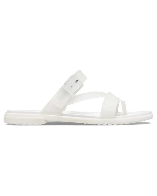 CROCSTM White (Wmns) Tulum Slides 'Translucent'