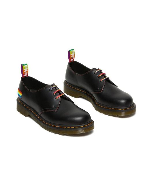 Dr. Martens Black 1461 For Pride for men