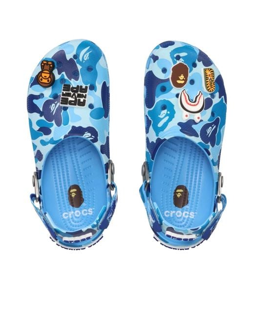 CROCSTM Blue X A Bathing Ape Clog Camo" Sneakers for men