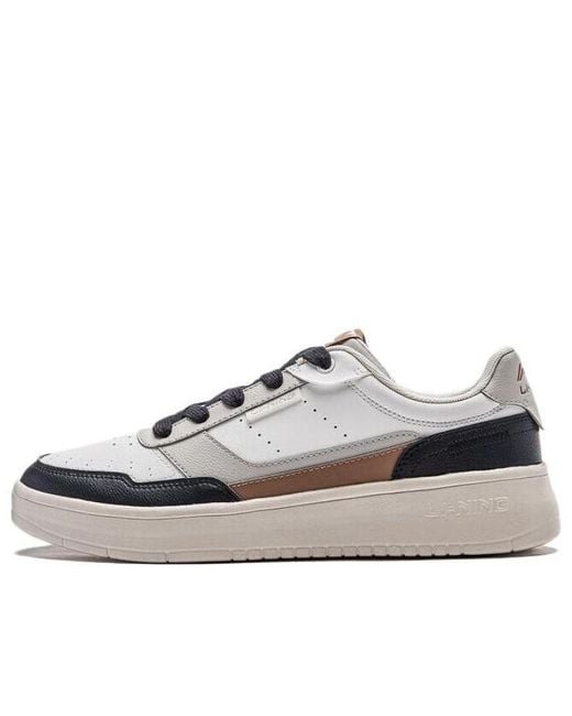 Li-ning White Qingyi Skate Shoes for men