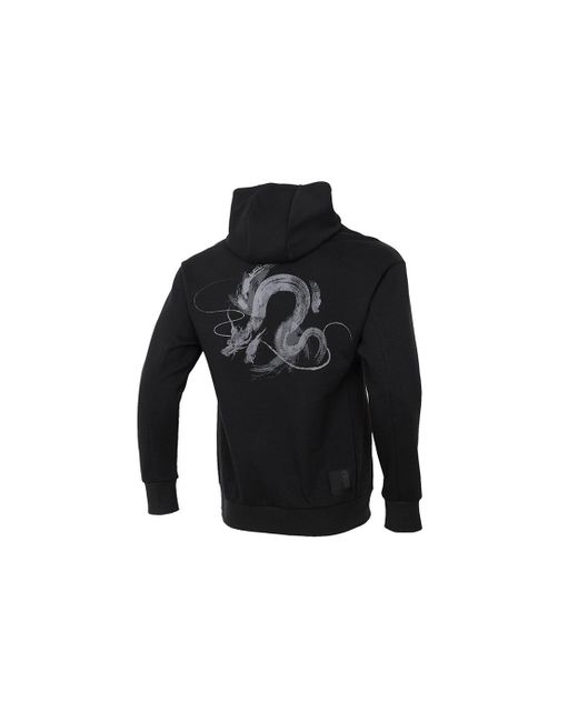 Adidas Black Wj Swt Hood Printing Sports Pullover for men