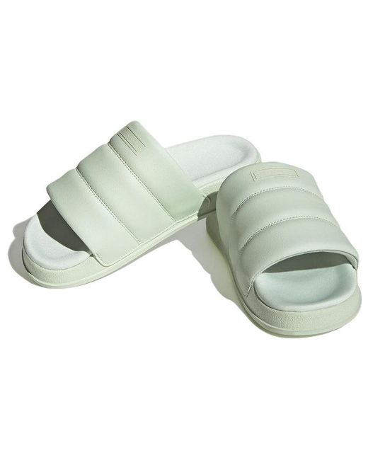 Adidas Green (Wmns) Adilette Essential Slide 'Linen'