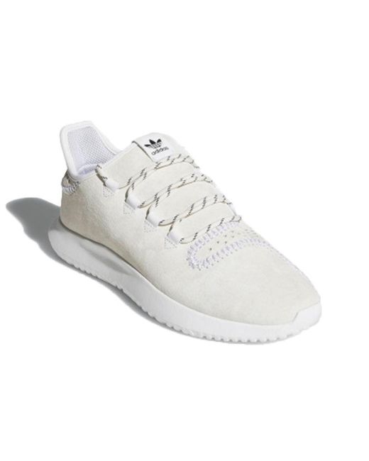 Adidas White Tubular Shadow 'Cloud' for men
