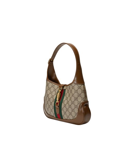 Gucci Brown (Wmns) Jackie 1961 Seriessingle Shoulder Bag Small Stripes Tape'