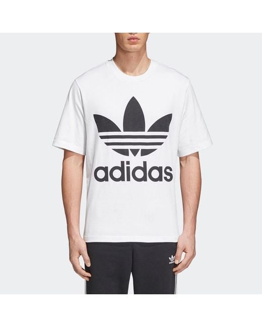 Adidas White Originals Sport Round Neckshort Sleeve S for men