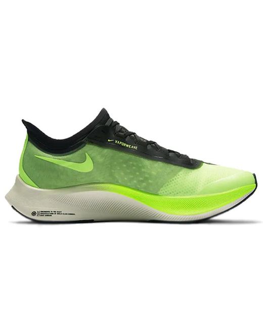 Nike Green Zoom Fly 3 Racing Flats for men