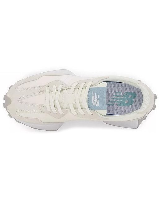 New Balance White 327