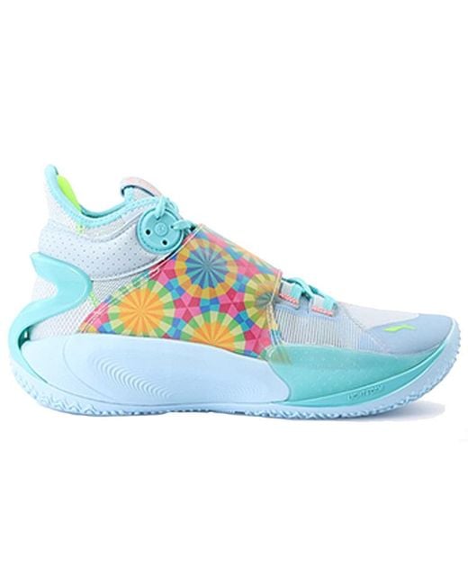 Li-ning Blue 9 C.J. Mccollum Basketball Shoes 'Sky Multi-Color' for men