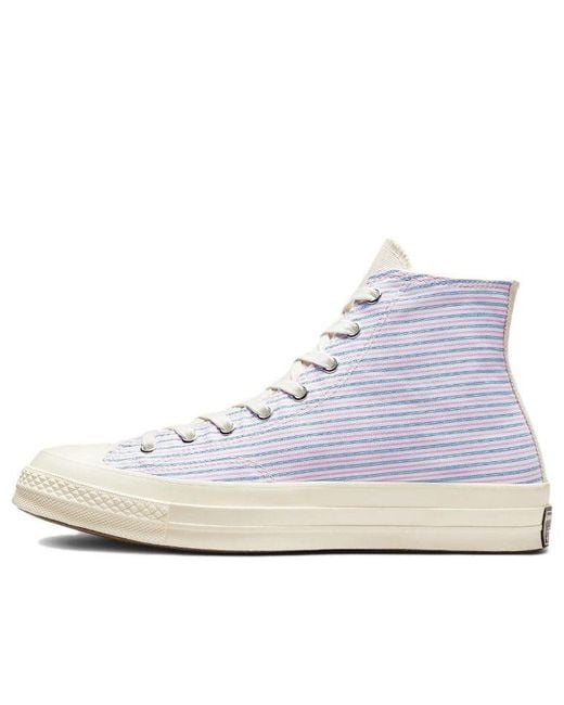 Converse Blue Chuck 70 High 'Multi-Color Retro Stripes' for men