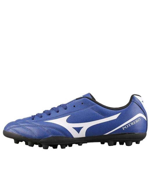 Mizuno Blue Potrero Wide Ag Training Soccer Cleats for men