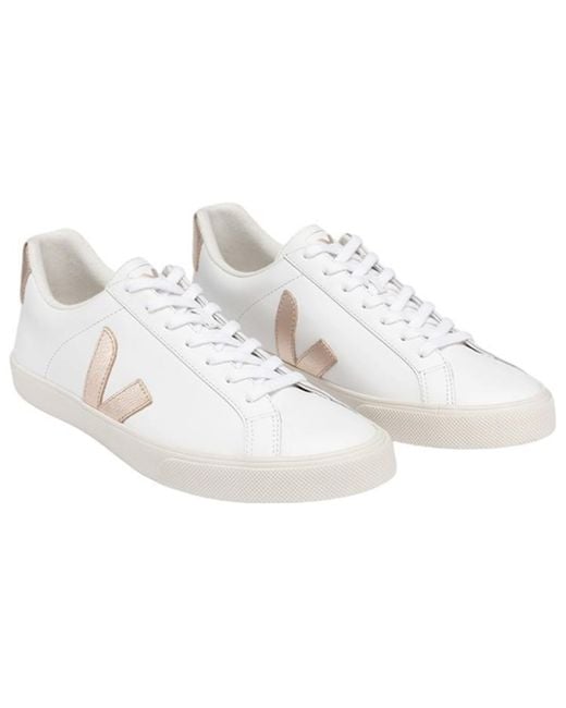 Veja White Esplar Lace-Up Sneakers
