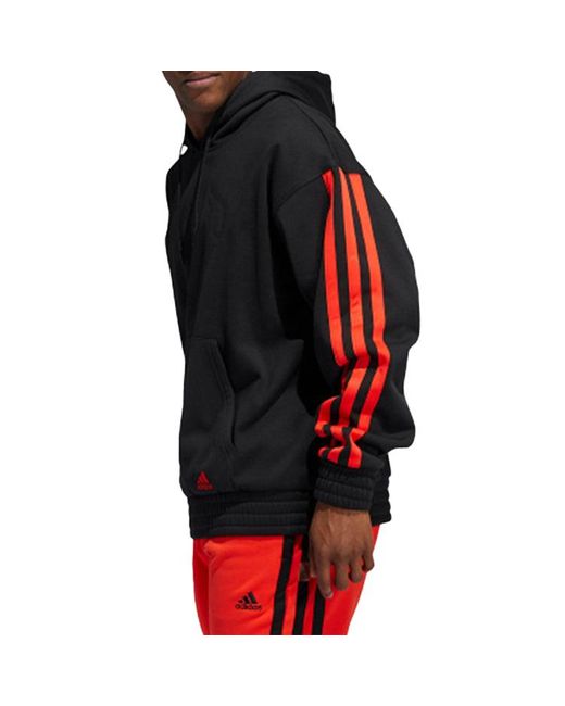Adidas Black Basketball Sports Pullover for men