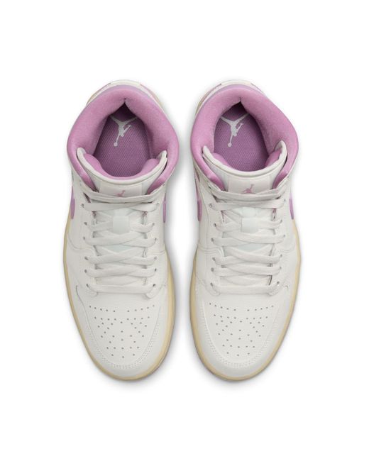 Nike Purple (Wmns) 1 Mid 'Sail Coconut Milk'