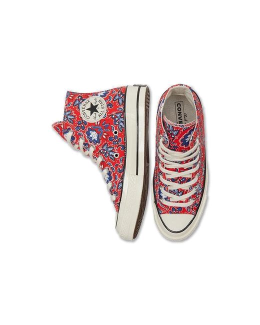 Converse Red Chuck 70 High 'Paisley for men