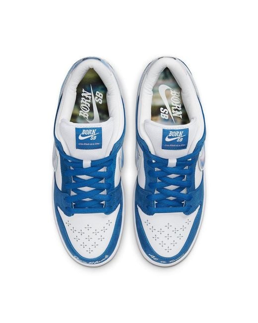 Nike Blue Sb Dunk Low 'Born X Raised One Block for men
