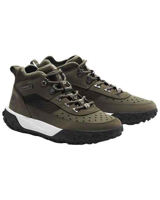 Timberland Black Greenstride Motion 6 Leather Hiking Boot 'Dark' for men