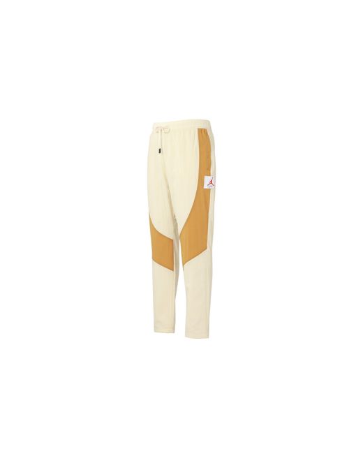 Nike Yellow Flight Contrasting Colors Breathable Drawstring Sports Pants for men