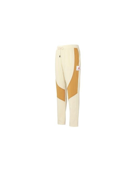 Nike Yellow Flight Contrasting Colors Breathable Drawstring Sports Pants for men