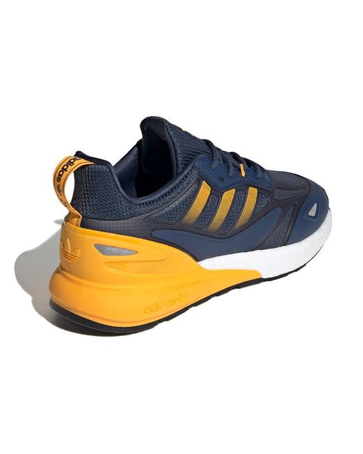 Adidas Blue Zx 2K Boost 2.0 'Crew Semi Solar' for men
