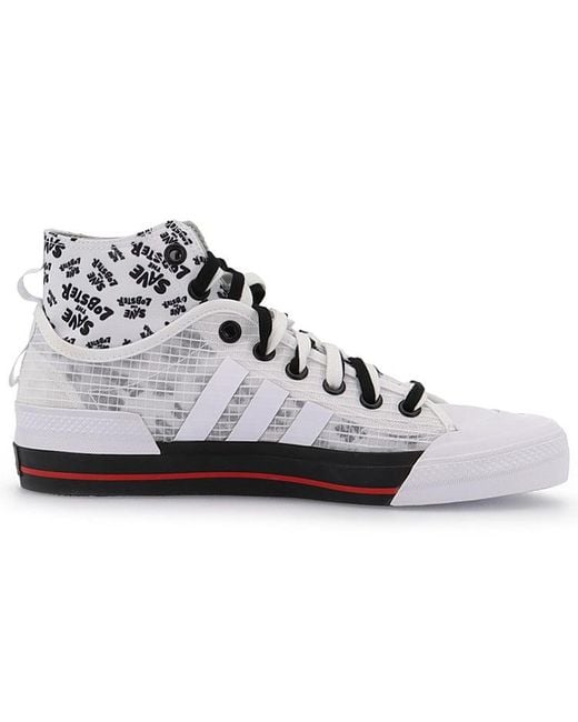 Adidas White Nizza Hi Dl 'Save The Lobster' for men