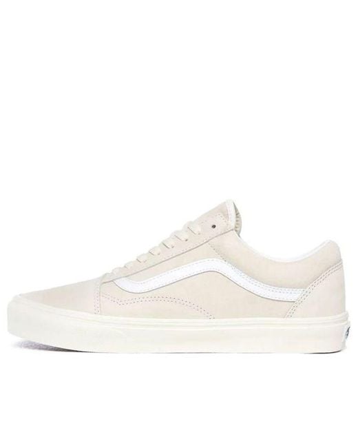 Vans White Old Skool 'Pig Suede for men