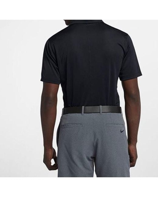 Nike Black Golf Dry Victory Casual Sports Short Sleeve Polo Shirt for men