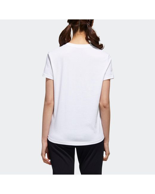 Adidas White (Wmns) Neo Cs Tee 1 Casual Sports Breathable Short Sleeve