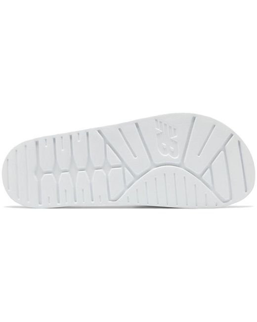 New Balance White 200 Series Slippers for men