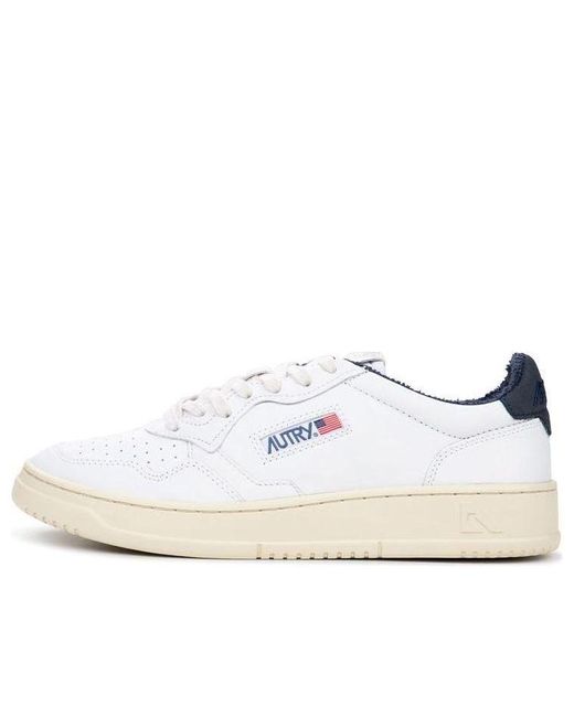 Autry White Medalist Low Leather for men