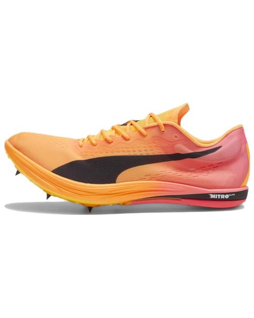 PUMA Orange Evospeed Nitro Elite 2 'Sun Stream Sunset Glow' for men