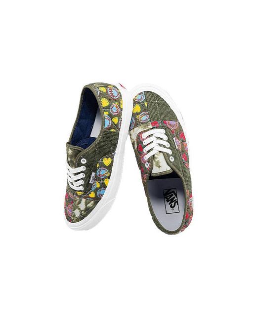 Vans Green Unisexauthentic 44 Dx Anaheim Low-Top Casual Canvas Shoes for men