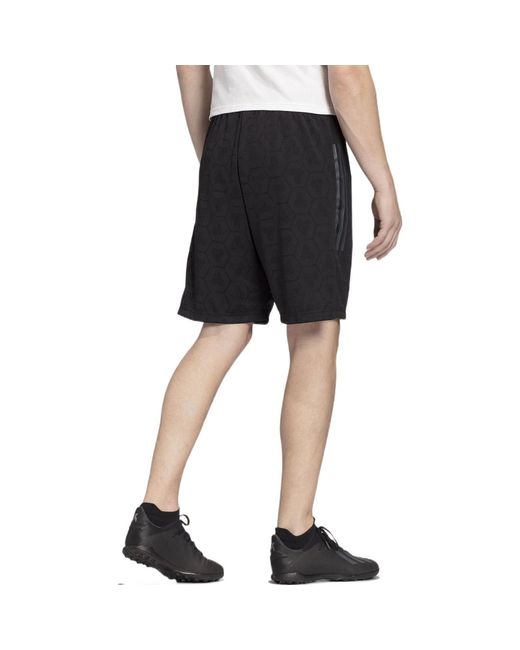 Adidas Black Tan Jacquard Shorts for men