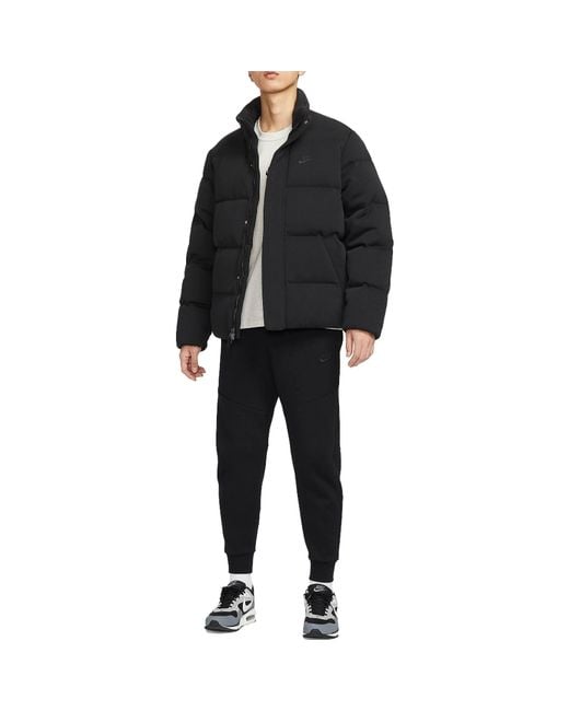 Nike Black Nsw Oversized Padded Jackets for men