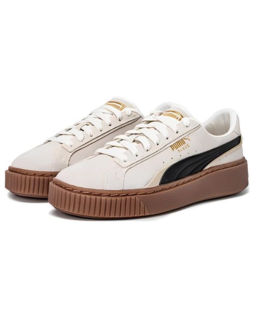 PUMA White (Wmns) Platform Skate Shoes 'Cream'