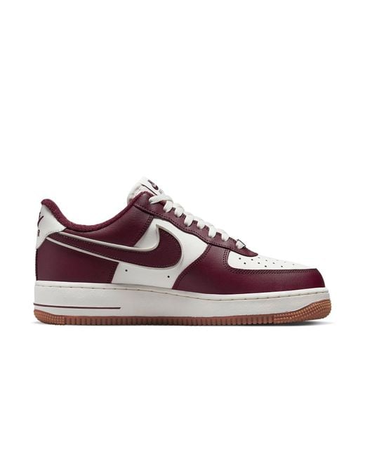 Nike Red Air Force 1 '07 Lv8 'College Pack for men