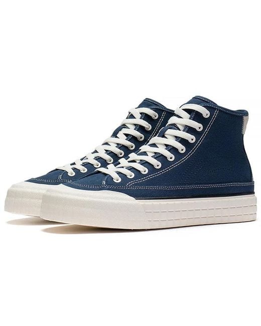 Li-ning Blue Lifestyle Skateboard Shoes for men