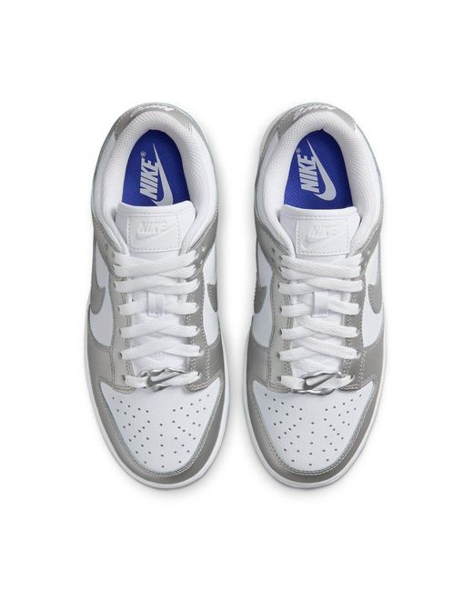 Nike White (Wmns) Dunk Low 'Metallic'