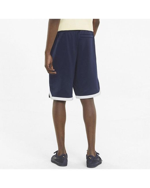 PUMA Blue 8 Pt Logo Team Shorts for men