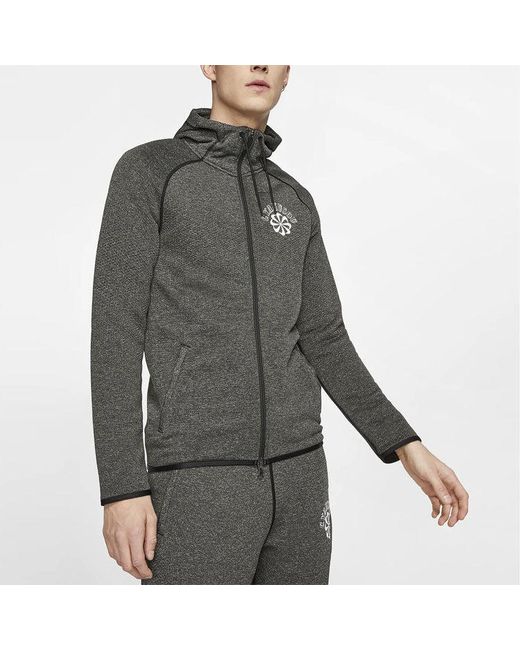 Nike Gray X Gyakusou Crossover Sports Hooded Casual Long Sleeves Knit for men