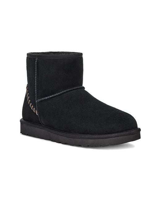 Ugg Black Classic Mini Deco Suede Boot for men