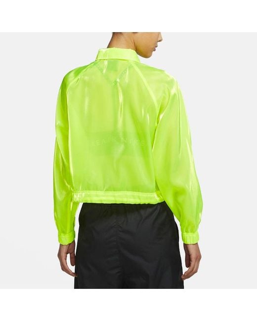 Nike Yellow (Wmns) Air Coach Jacket Fluorescence