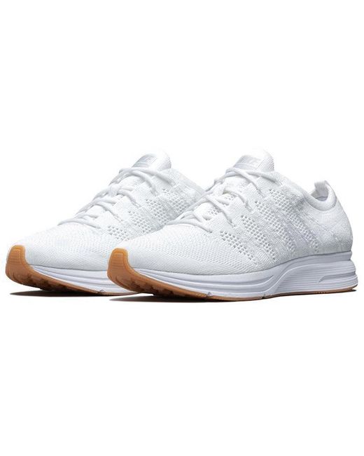 Nike White Flyknit Trainer Gum' for men