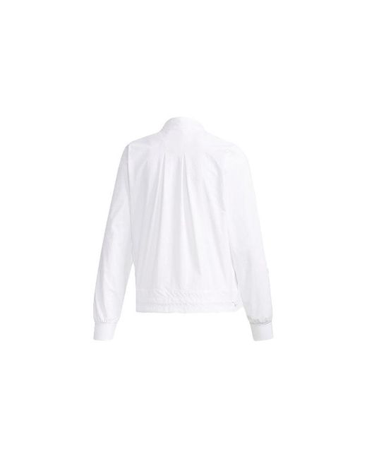 Adidas White (Wmns) Sports Jacket